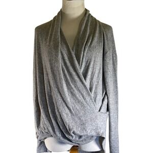 Philosophy Republic Clothing Gray Cowl Neck Top Viscose Blend Soft‎ - Size Small